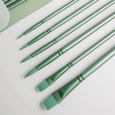 6-Piece Nylon Paint-by-Numbers Brush Set – Smooth Precision